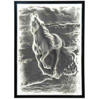 پنل سه بعدی طرح اسب تک