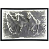 پنل سه بعدی اسب سه تایی