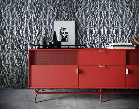 دیوار پوش سه بعدی طرح صخره