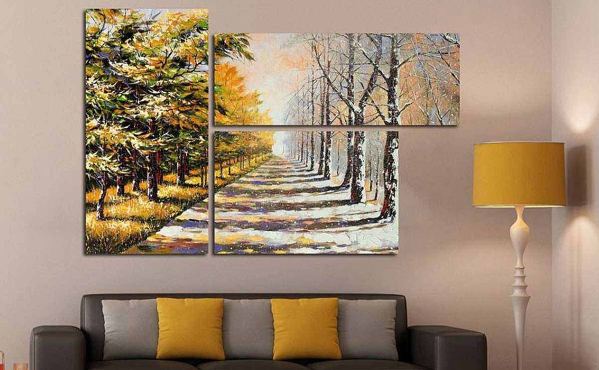 دکوراسیون داخلی با تابلوهای سه بعدی دکوراتیو